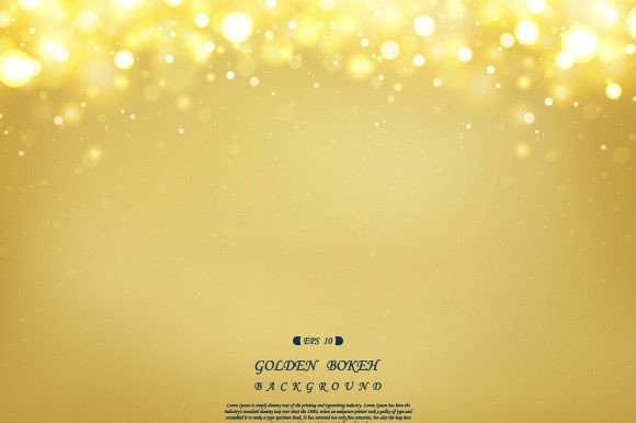 Abstract Golden Background with Glitters