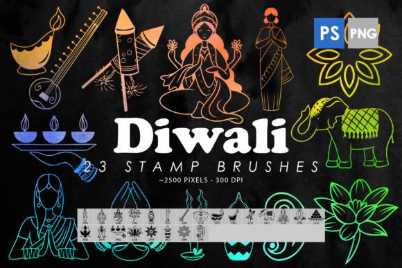 Diwali Photoshop Stamp Brushes: Elevate Your Creative Projects with Tradition and Technology