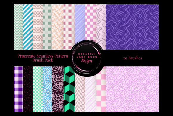 Enhance Your Digital Art with the Proreate Seamless Pattern Brush Pack