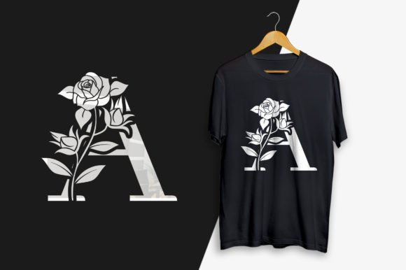 Luxury White Floral Alphabet and Numbers