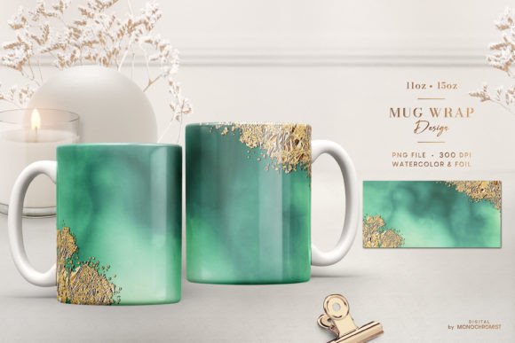 Mug Sublimation Template Watercolor: A Creative and Practical Design Solution