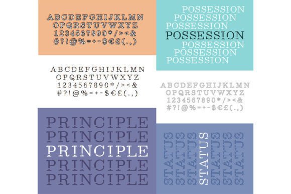 Possession Repeat Word Alphabet Set: A Unique Approach to Decorative Typography