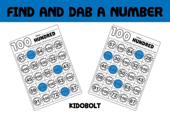 PreK Dab a Dot Number Worksheet - 100: A Fun and Effective Way to Teach Number Recognition