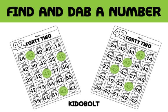 PreK Dab a Dot Number Worksheet - 42: A Practical Tool for Early Number Learning