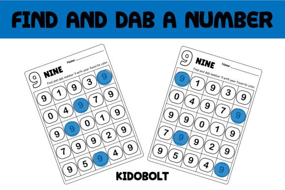 PreK Dab a Dot Number Worksheet - 9: A Fun and Effective Tool for Early Number Learning