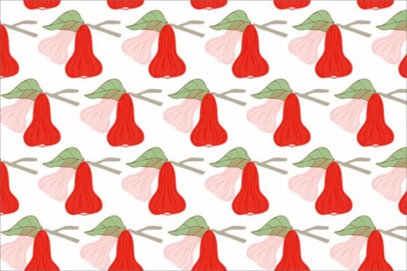 Seamless Fruit Rose Apple Pattern: A Versatile Design for Modern Creators