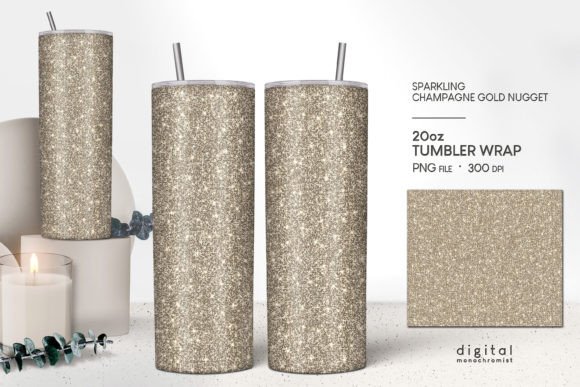 Tumbler Sublimation Sparkling Gold: A Versatile Design for Creative Projects
