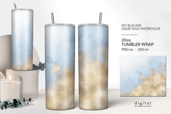 Tumbler Wrap Sky Blue Liquid Gold: A Strategic Choice for Creative and Business Projects