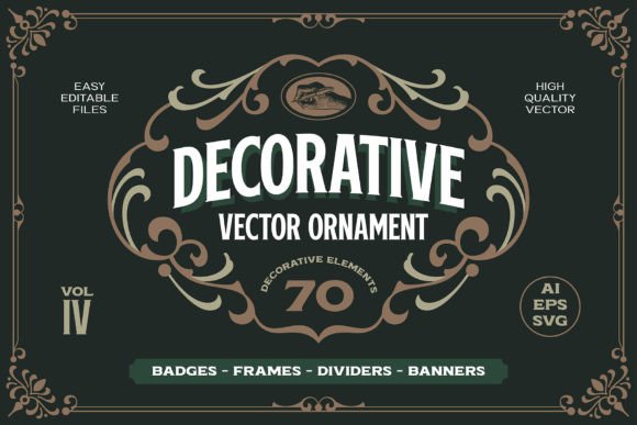 Victorian Ornament Vectors Vol. IV: A Comprehensive Tool for Designers