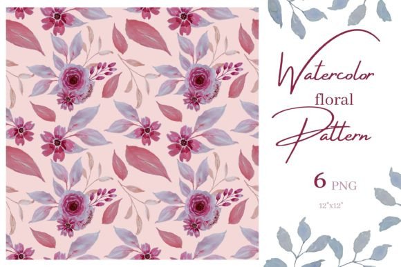 Watercolor Floral Pattern: A Versatile Design for Creative Projects